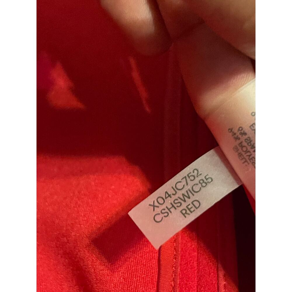 Calvin Klein Collarless Solid Red Blazer NWT 20W … - image 8